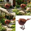 Статуэтка птицы для сада и улицы, Железная скульптура, Маленькая милая певчая птичка, Украшения для патио, двора, Искусство