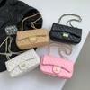 Xiaoxiangxiang Linglang Chain New Style Fashion Large Capacity Quality Single-Shoulder Women's Crossbody Small Square Bag