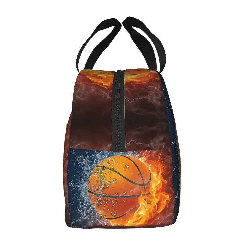 Basketball Thermal Insulation Bag Cartoon Game Sports To Print Children Boys And Girls Lightweight Portable Meal Bag