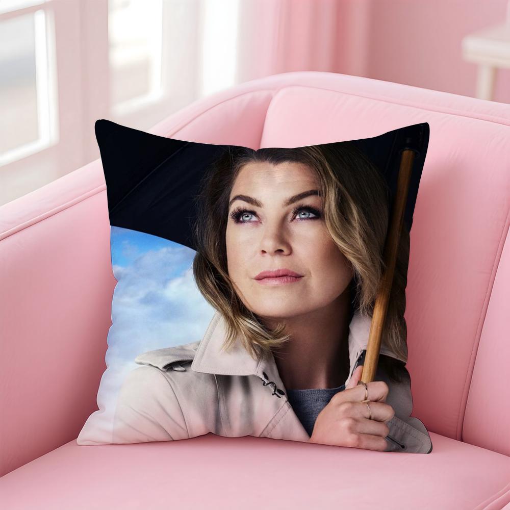 G-Greys Anatomy Cushion Cover Home & Car Multi-Scene Pillow Cover - Reversible, Soft & Durable for Daily Use