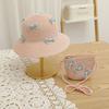 Summer Children's Sun Protection Beach Straw Hat  Princess Girl's Vacation Woven Sun Hat