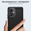 MOFI JK TPU Series-1 for Xiaomi Redmi Note 12 5G (Global)/(India)/(China)/Poco X5 5G Carbon Fiber Brushed Phone Case Soft TPU Phone Back Cover