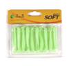 20PCS Soft Fishing Lures 7cm 6cmT Tail Worm Silicone Bait Artificial Swing Shad Wobblers for Bass Pike Carp Fishing Tackle
