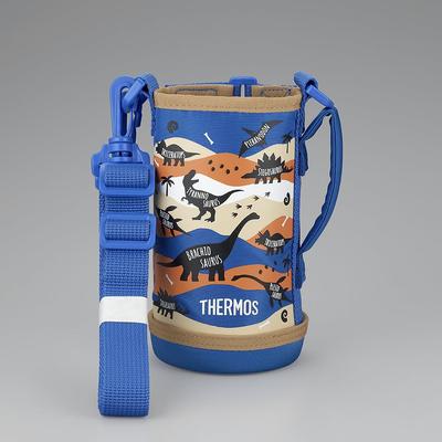 Сменная бутылка-термос с удобным двухсторонним чехлом FJJ-602WF, сине-коричневый (BLBW)