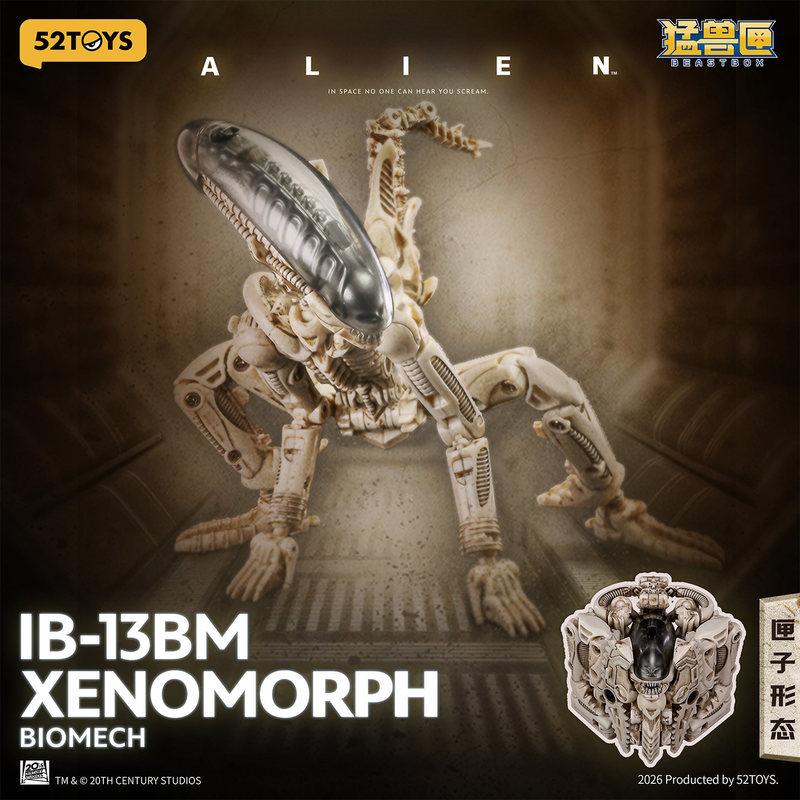 52Toys Beastbox Alien Xenomorph Transforming Toy IB 13BM BIOMECH Action Figure Collectible Model For Collection Enthusiasts