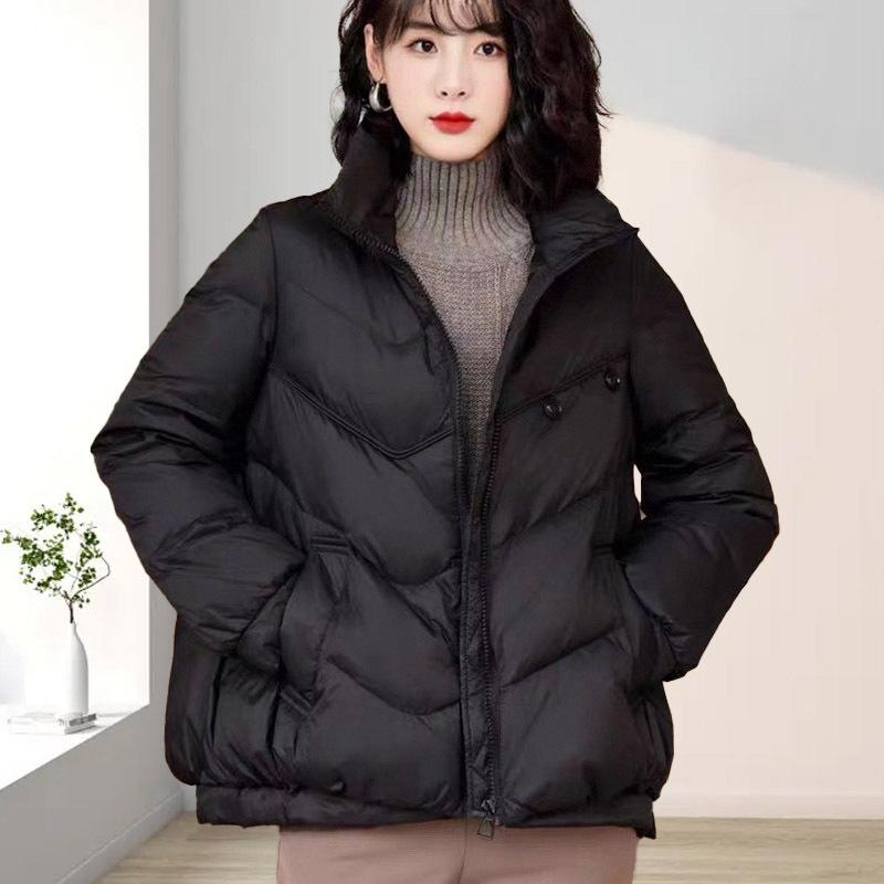 Пуховик женский высокого класса женский утиный пух зимний корейский вариант короткий большой размер женский маленький ароматный стиль