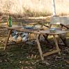 Wood IGT Folding Table Expandable Camping Long Tables Multifunctional Outdoor Tables Picnic Table Forest Coffee Table