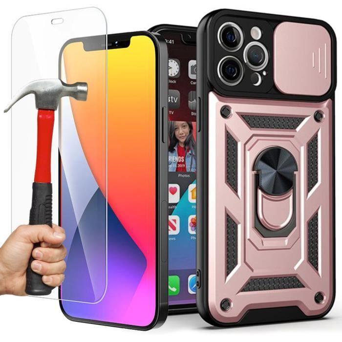 Coque de Protection - PROSHOP - pour iPhone 13 Pro Max - Rose - Antichoc - Support Magnétique
