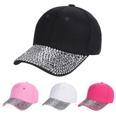 Женская повседневная новая модная бейсболка в форме стразов Snapback Hat