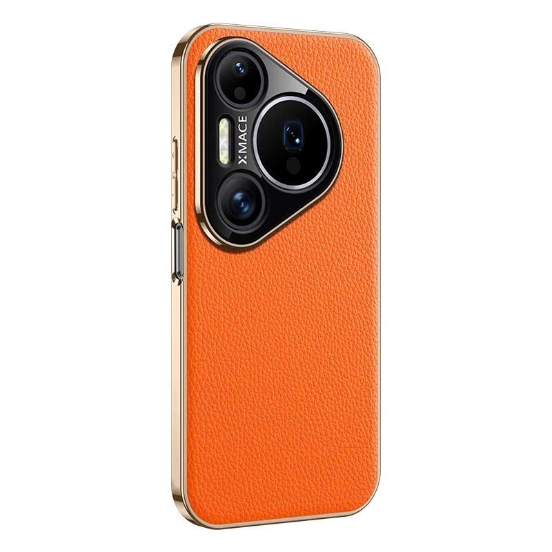 Чехол для Huawei Pura 90 80 Pro Max 80 Ultra, приятный для кожи, гальванизированный, из ПУ-кожи, для Huawei Pura 90 Pro, противоударный Funda