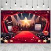 Hollywood Grand Red Carpet Maxi Background, Easy to Hang Photography Banner, Birthday and Anniversary Commemoration
