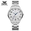 OPK Бренд Часы Водонепроницаемые Кварцевые часы Цифровая шкала Простые Деловые Мужские часы Мужские часы