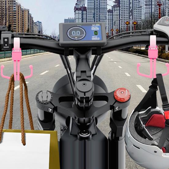 Крючок на руль велосипеда-скутера, вращающийся на 360 градусов, с высокой грузоподъемностью, простой в установке, крючок для автомобильного сиденья, вешалка на подголовник
