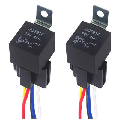 SensaBliss Реле 5 проводов (5 полюсов) DC12V 40A Специальный автомобильный комплект из 2 частей для автомобиля