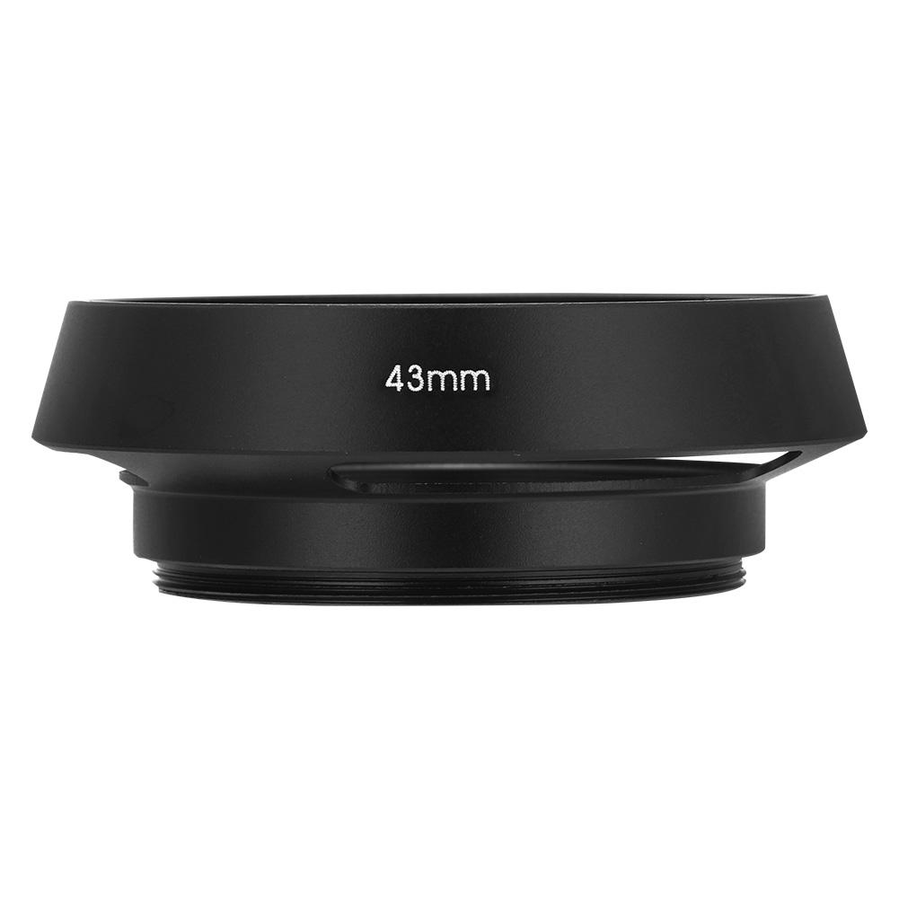 Универсальный алюминиевый сплав полый объектив камеры бленда солнцезащитный козырек протектор