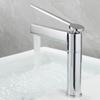 Luxury  Brass Single Hole Single Handle Water Saving Plumbing Fixture Chrome Basin Mixer Tap Bathroom Sink Faucet