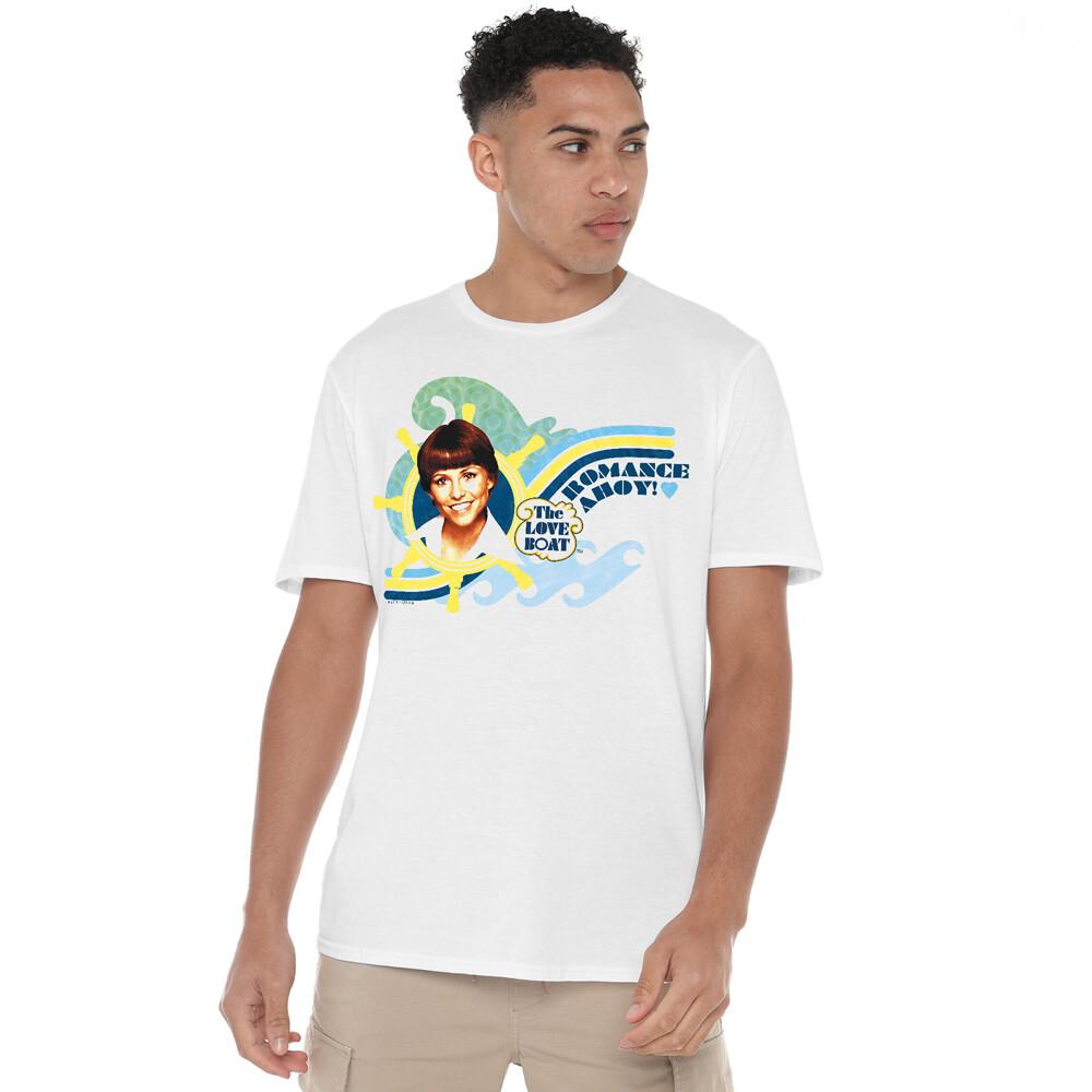 Love Boat Romance Ahoy T-Shirt S-2XL, White Unisex T-Shirt
