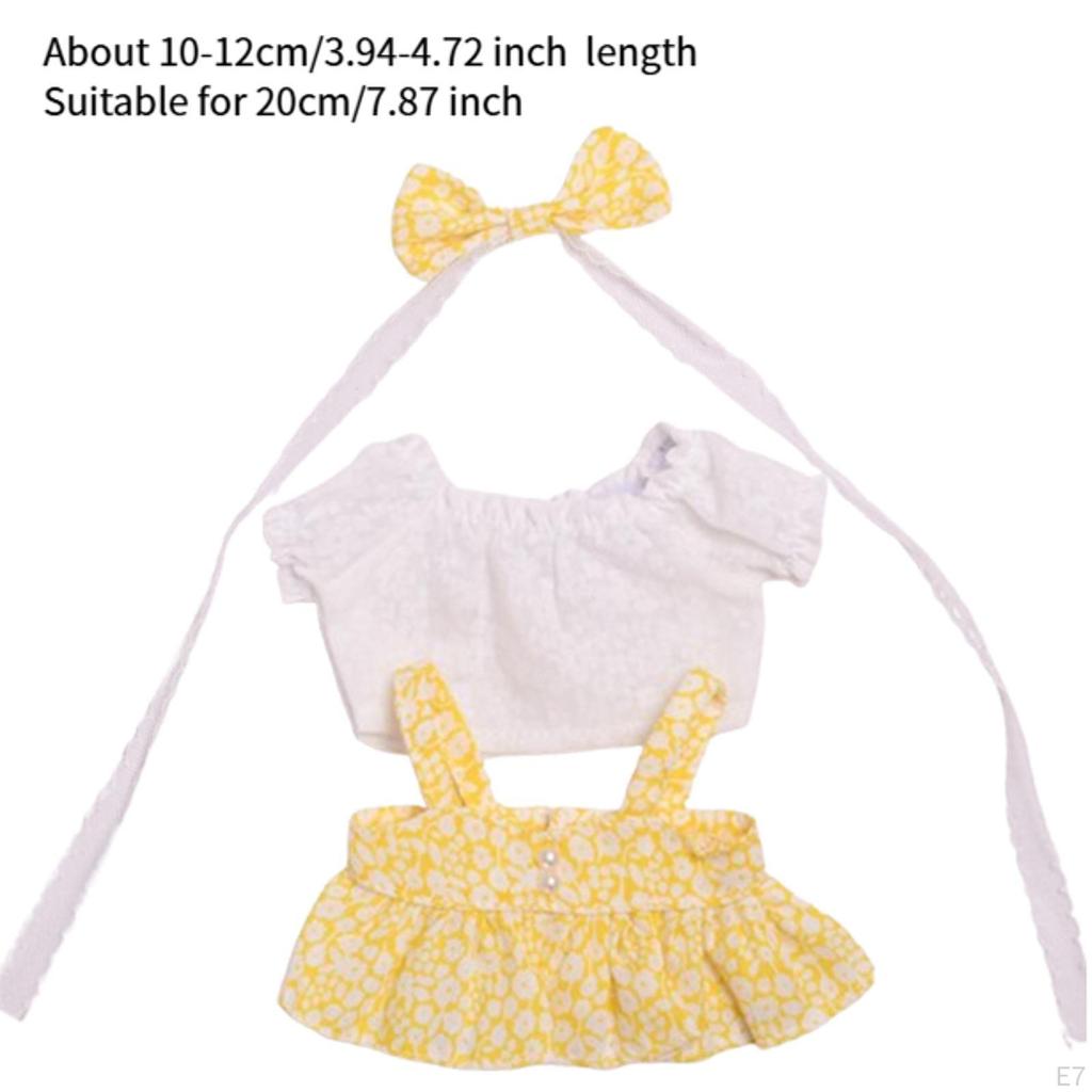 20cm Dolls Clothes Doll Clothing Comfortable Decoration Replacement Dress Up Outfit for Gifts