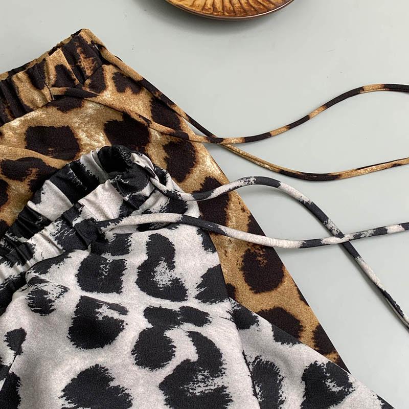 Юбка женская летняя повседневная универсальная леопардовая эластичная полуюбка свободная удобная юбка-бюстье большого размера