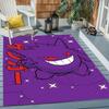 Gengar Printed Area Rug Cartoon Ghost Pattern Non-Slip Floor Mat Soft Carpet for Bedroom Living Room Decor