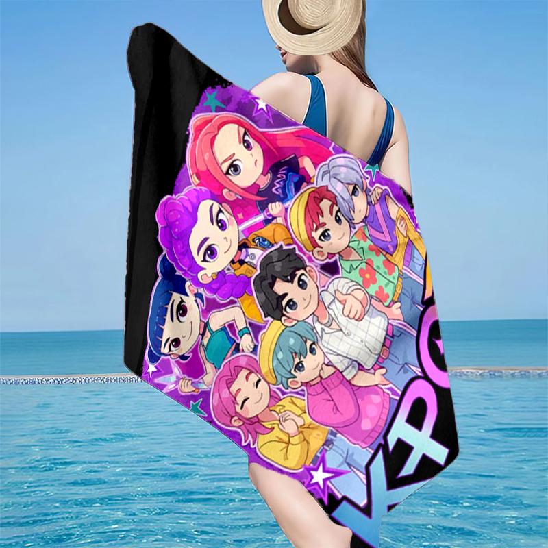 K-pop Stars United Beach Towel, Super Soft Microfiber, Gift for Her/Him, Birthday, for Pool, Beach, Travel, Home Decor Fan gifts