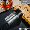 BORREY Glass Hot Tea Bottle Double Wall Glass Water Bottle Creative Tea Water Separation Glass Bottle Office Tea Bottle 200Ml