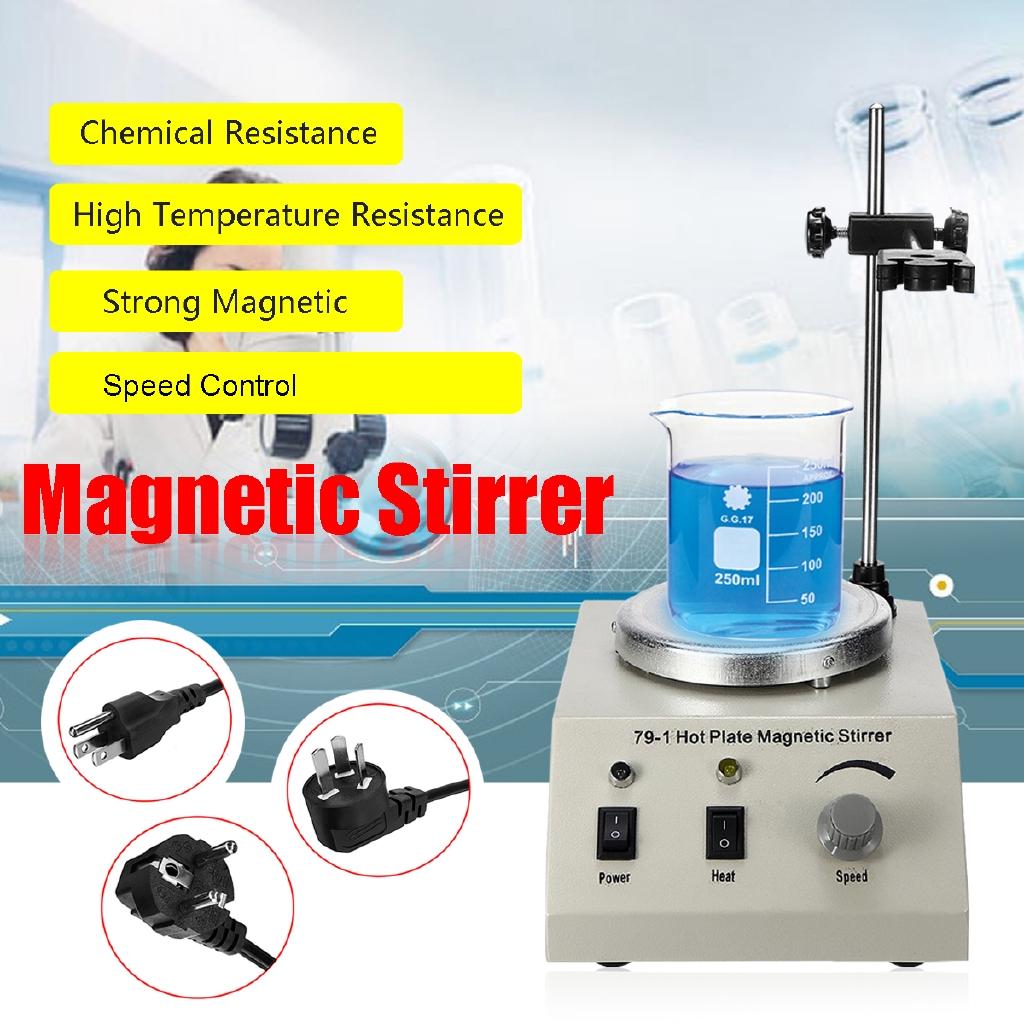 250W Hot Plate Magnetic Stirrer Lab Speed Variable Control Mixer No Vibration US/EU/AU Plug Smooth Run 110/220V 1000ml
