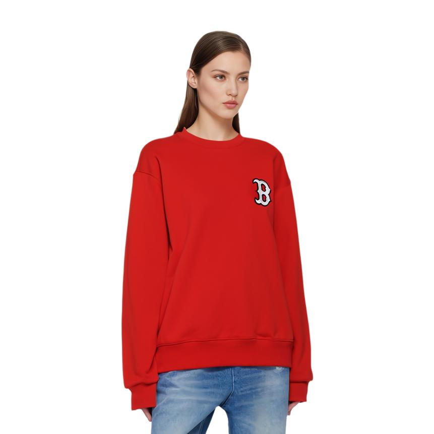Спортивная толстовка унисекс MLB Boston Red Sox с круглым вырезом, свободная, 31MT08111-43R