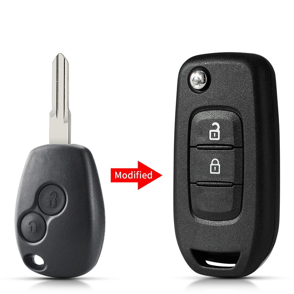 KEYYOU 2/3BN Для Renault Megan Modus Clio Modus Kangoo Logan Sandero Duster Opel Almera Для NISSAN ALMERA Модифицированный Корпус Автомобильного Ключа