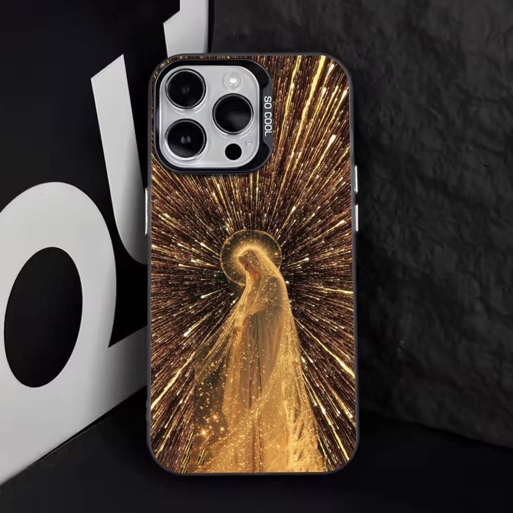 Средневековый Ретро Архангел Люцифер Чехол для Телефона Для iPhone 17,16,15,14,13,12,11 Plus,Pro Max,XS,Цветной Посеребренный Внутренний Чехол