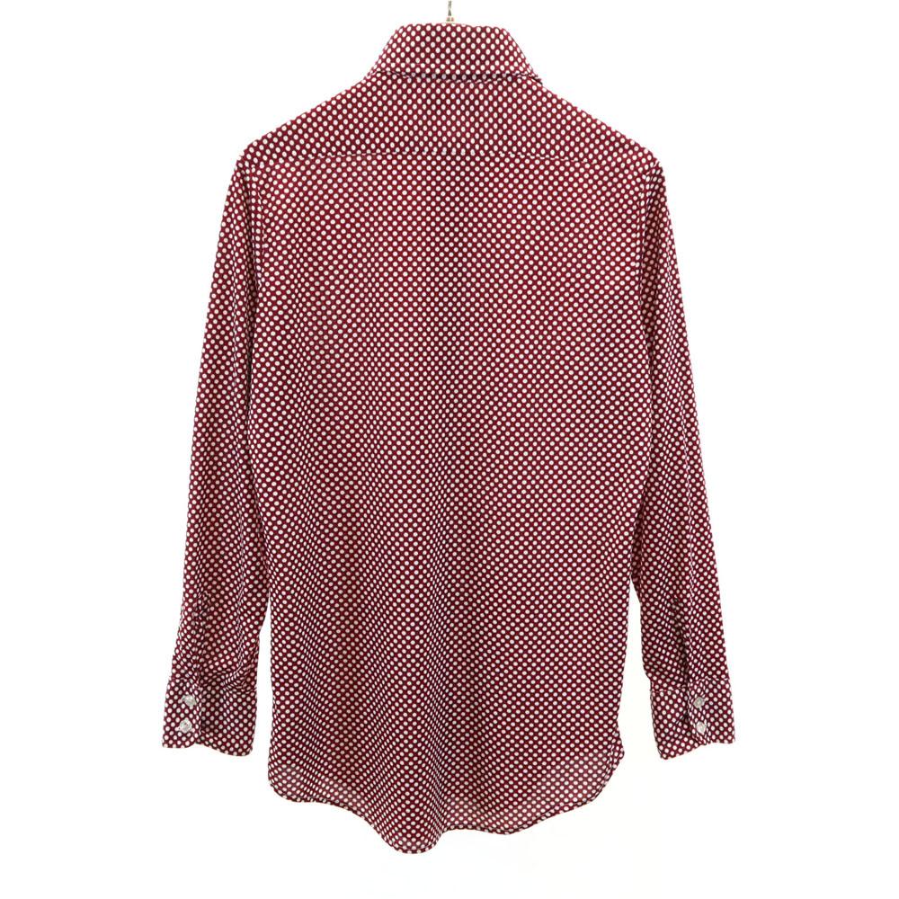 MEDICI 70-е винтажная рубашка с длинным рукавом в горошек 15-32 в горошек мужская б/у