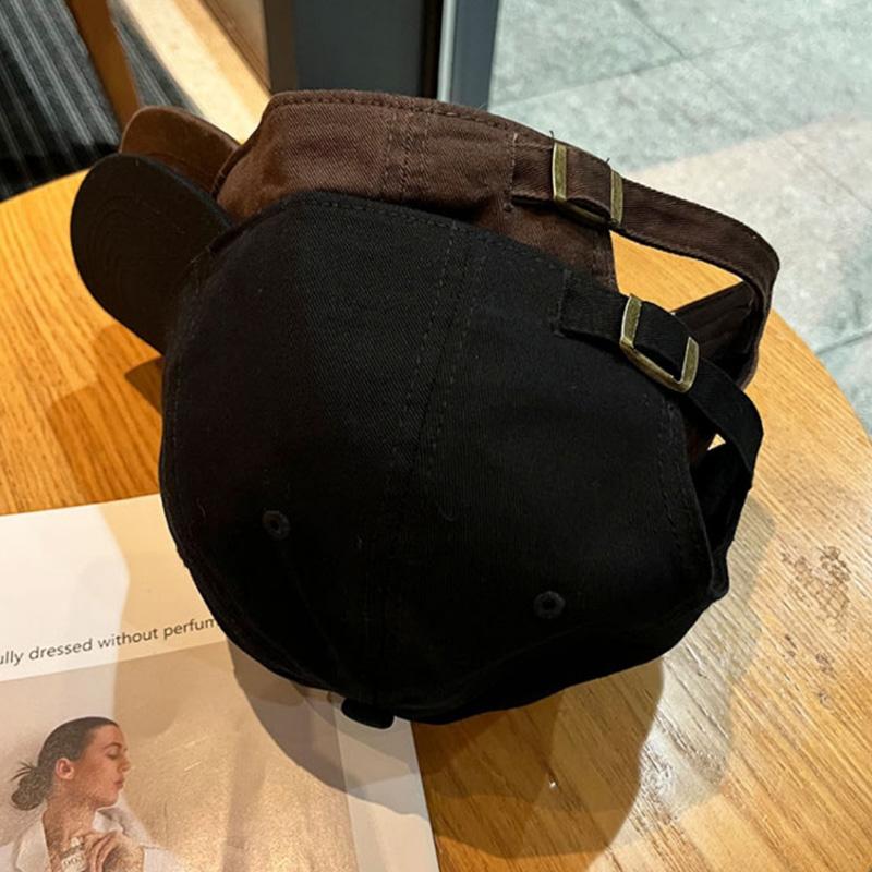 Бейсболка с вышитыми корейскими буквами для женщин и мужчин, мягкая хлопковая регулируемая кепка с козырьком, повседневная однотонная кепка с застежкой-молнией