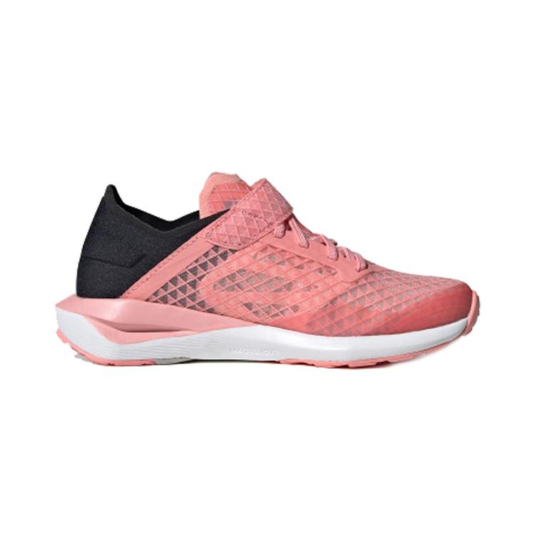 Adidas Rapidafaito Lightweight And Breathable Low top Kids' Running Shoes Black Pink Children Aged 3 7 Years Old EG0521