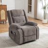 Electric Relax Chair with Stand-Up Assist, Massage and Heat Function, Adjustable Backrest and Footrest as well as Side Storage Pockets. Gray