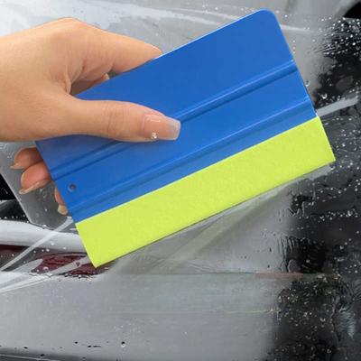 Car Wrap Blade Scraper Soft Felt Cloth Edge Vinyl Squeegee Window Tint Tool No Scratch Patch Self Adhesive Protect Buffer