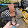 1/2/3/6Pcs Baby Stroller Hook Portable Faux Leather Fastener Tape Diaper Grocery Shopping Bag Hanger Multipurpose Pram Clip Strap Stroller Accessories