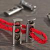 Apparel Shoelace Sportswear Lock Toggle DIY Metal Clamp Stopper Cord Double Hole Stoppers