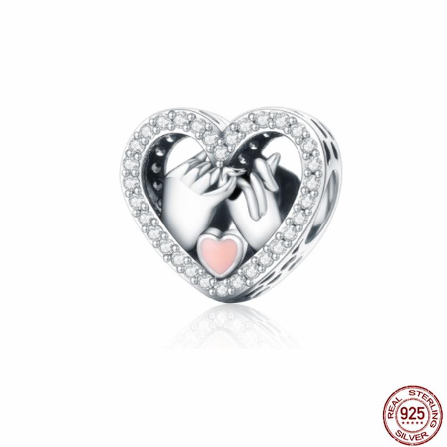 Подходят оригинальные браслеты, подвески, ювелирные изделия, новые S925 стерлингового серебра, сверкающие бусины камеры, семейное дерево, воздушный шар, щенок, кошка, кулон