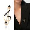 Bag Hat Brooch Music Scale Shape Contrast Color Anti-slip Exquisite