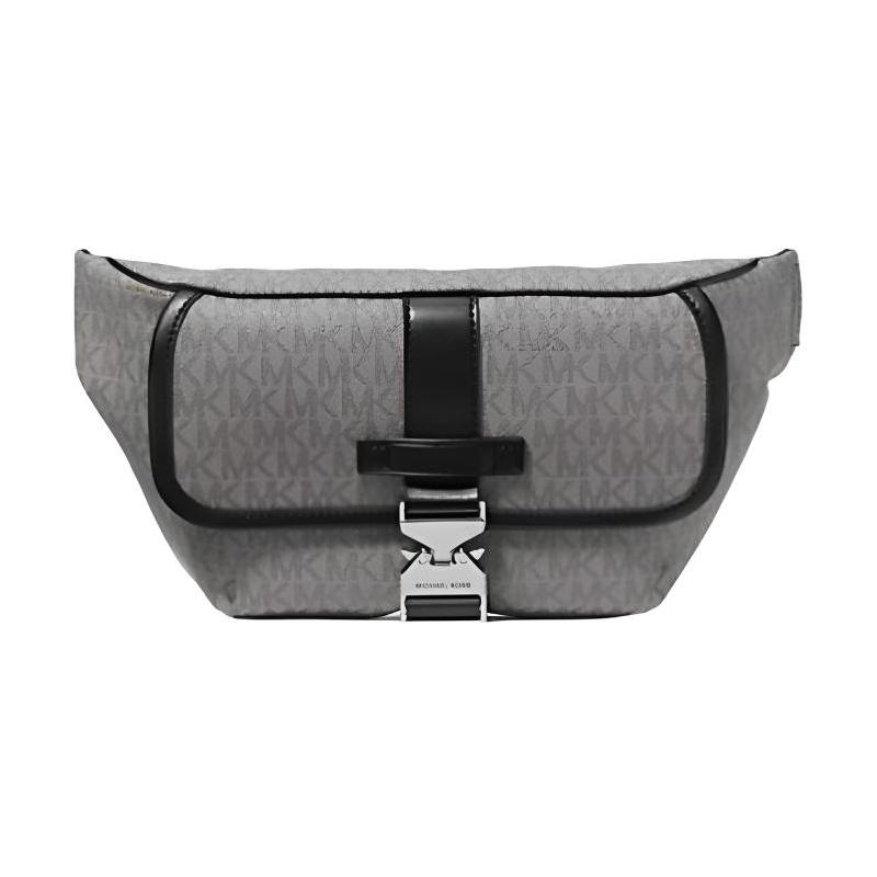 MICHAEL KORS Hudson Brand Classic Print Coated Canvas Chest Bag Men's Gray