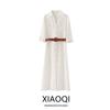 Fashion Style 2024 Summer New Arrival Women's Clothing Versatile Belt Shirt Style Mid Length Long Length Dress 2251522