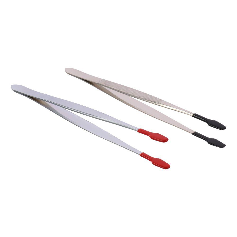 2 шт. Мягкие пинцеты с черным и красным наконечником, резиновые пинцеты для поделок, инструменты Nice Control