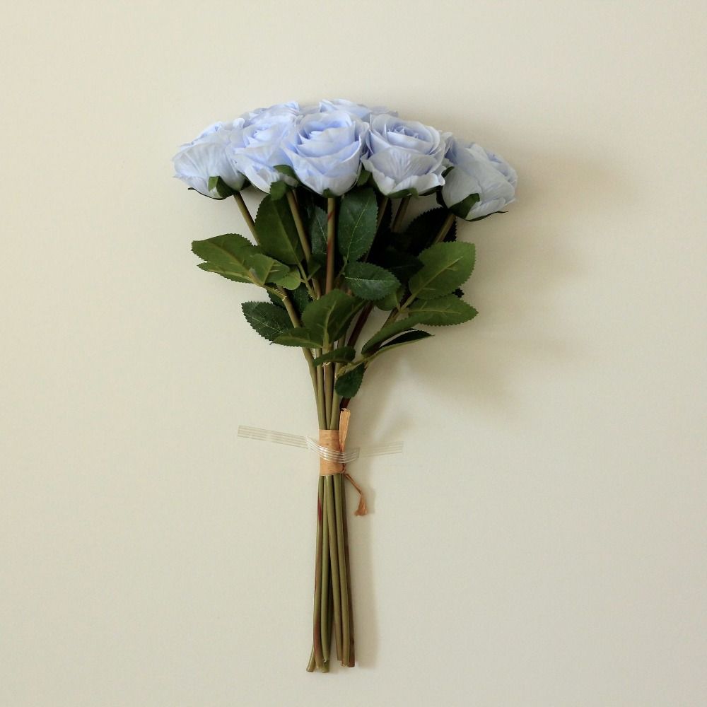 Realistic Simulation Rose Flower Real Touch Fake Flowers  Outdoor Garden Decor
