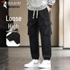 Мужские осенние эластичные брюки-карго джоггеры