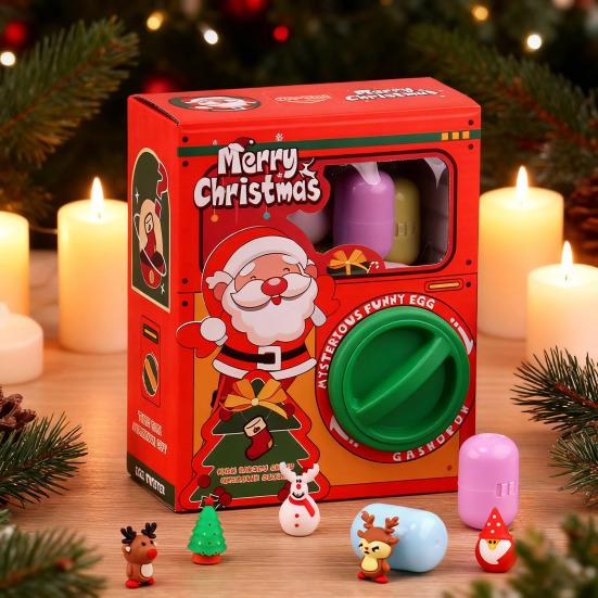 Мини капсульный автомат Автоматический гача-автомат Рождественский сборщик яиц Креативный веселый когтевой автомат для детей