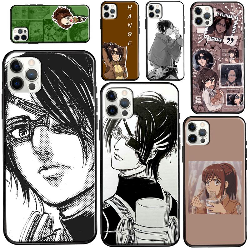 Hange Zoe Attack On Titan Anime Case For iPhone 12 Pro Max 13 Mini 6S 7 8 Plus SE 2020 Case For iPhone 11 Pro Max XS X XR