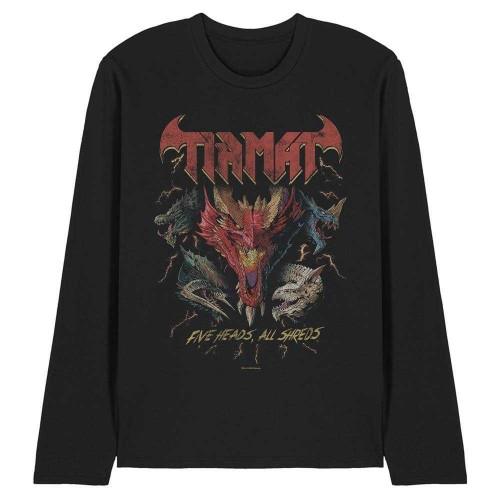 Dungeons & Dragons Unisex Adult Five Heads Tiamat Dragon Long-Sleeved T-Shirt