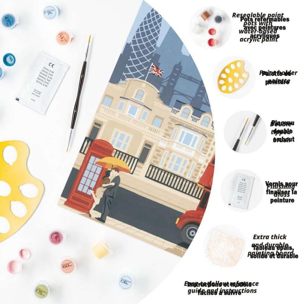 Ravensburger CreArt Лондон, Великобритания 23525 4 (Раскраска по номерам Живопись маслом Искусство Живопись)