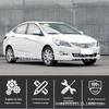 Совместимые передние противотуманные фары и фонари бампера для Beijing Hyundai Verna (2014-2016) Лево и право