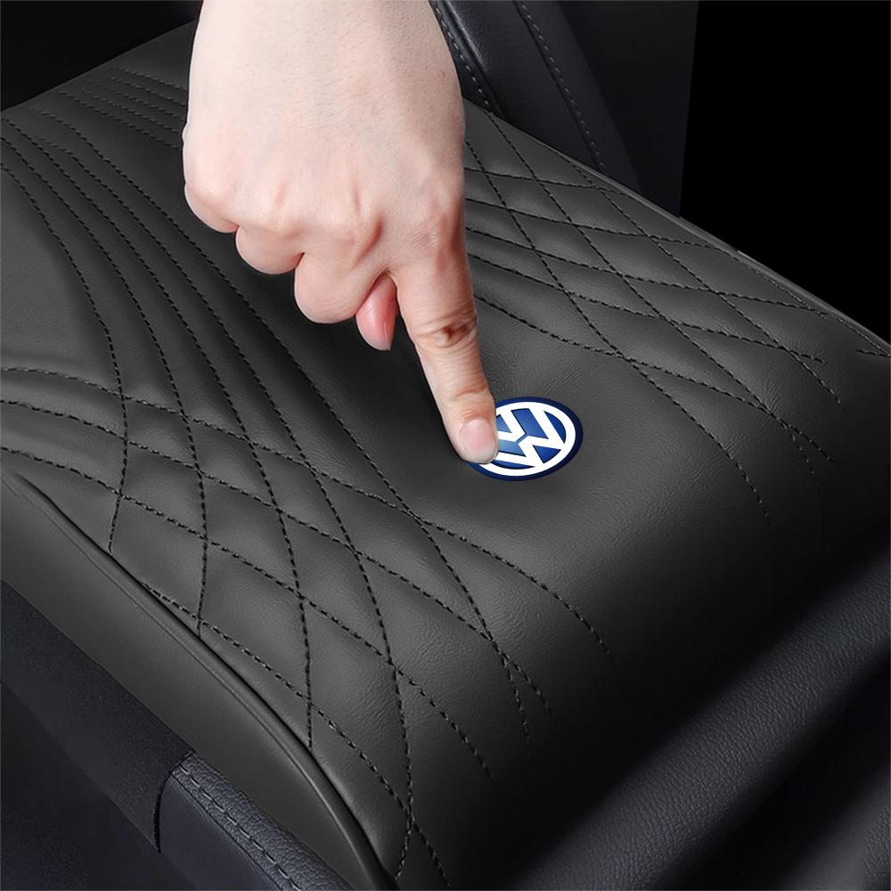 Car Arm Rest Box Expander Cushion Center Console Box Mat RR3 Cover For Volkswagen GTI Golf Polo Passat VW Tiguan T-ROC Jetta Taigo